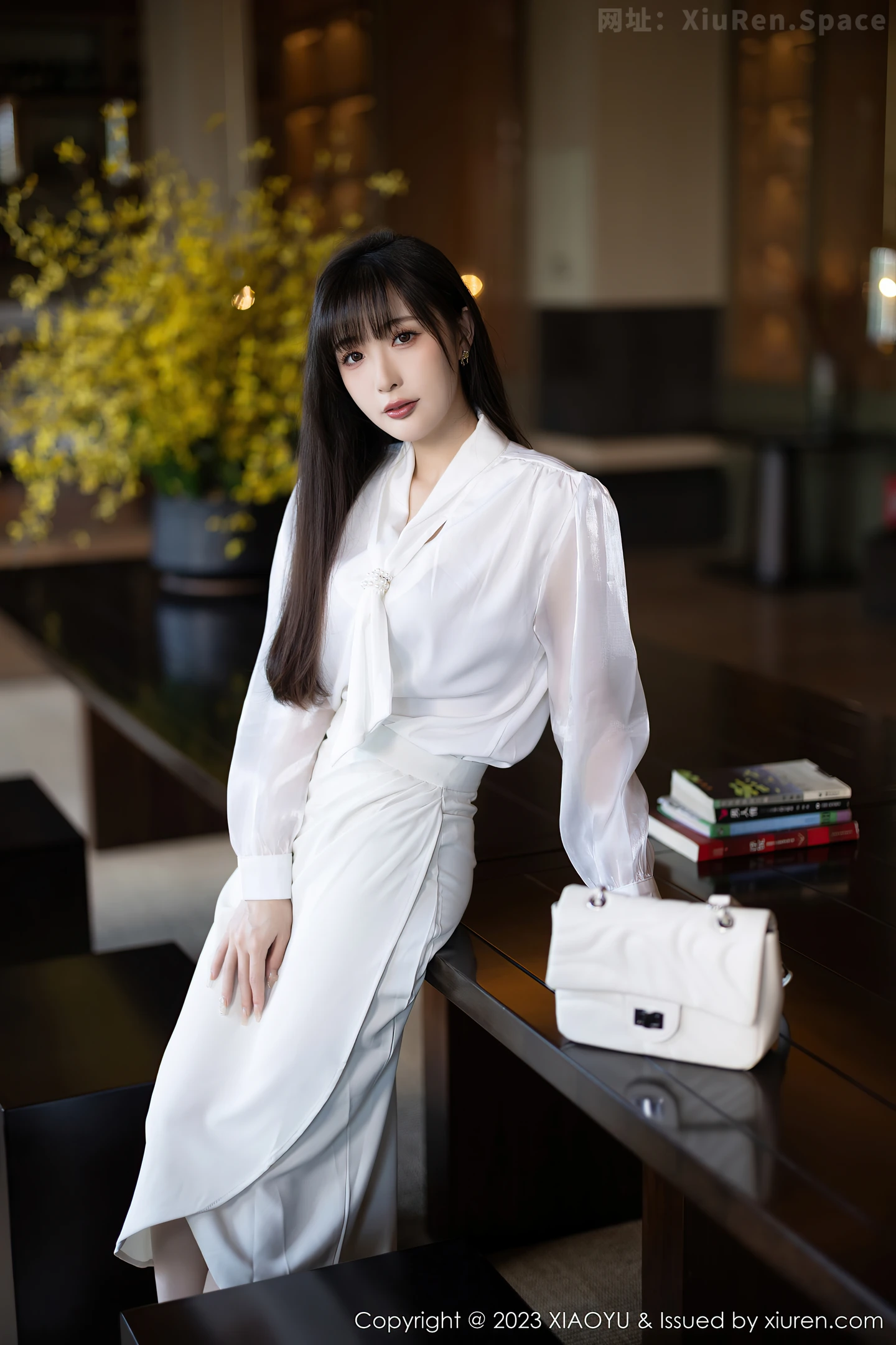 图片[3]-[XiaoYu画语界]Vol.1088 模特林星阑性感白色连衣裙露浅色内衣配超薄肉丝妩媚迷人写真91P-秀人网官方网站